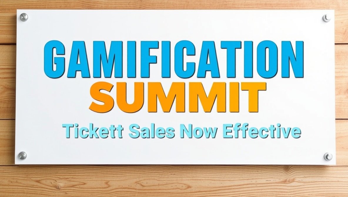 gamificationsummit ticket sales effective